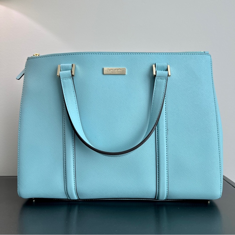 Kate Spade Newbury Lane Large Handbag Hydrangea Blue